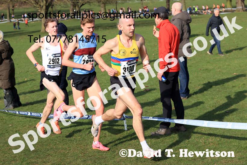 Senior Men, 2024 CAU Inter Counties Cross Country Champs., Wollaton Park, Nottingham. Photo: David T. Hewitson/Sports for All Pics